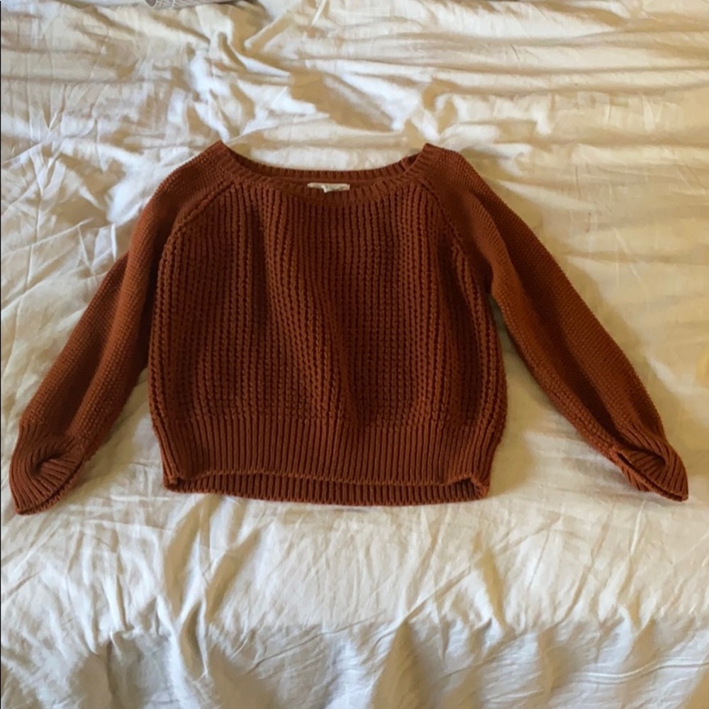 Chunky Rust Sweater
